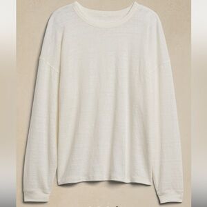 Linen blend BR sweater top